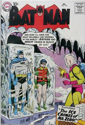 Batman #121: Origin and First Appearance of Mr. Zero (Mr. Freeze). Click for values