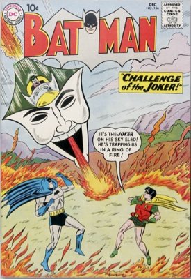 Batman Comics #136, Joker cover, sci-fi theme