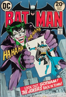 100 Hot Comics: Batman 251, Classic Neal Adams Joker Cover. Click to buy a copy from Goldin