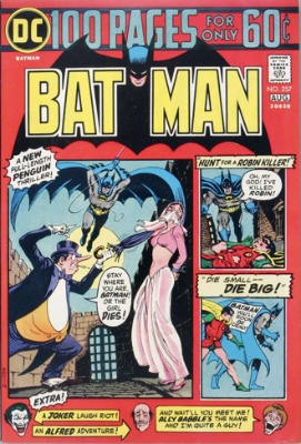 Batman vs Penguin in Batman Comic #257, August, 1974. Click for value