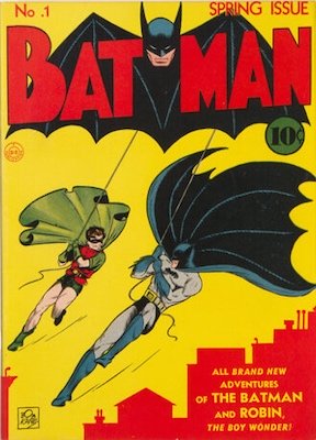 Origin and First Appearance, Joker, Batman #1, DC Comics, 1940. Classic cover and very collectible! Click for value