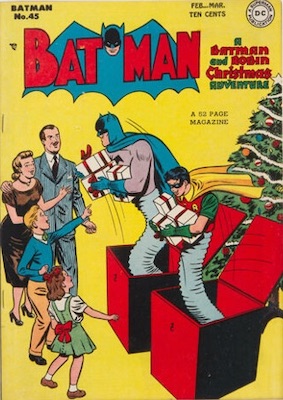Batman #45, another Christmas cover. Click for value