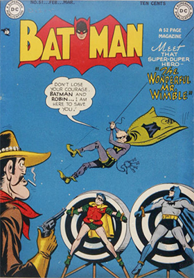 Batman Comic #51, another classic comedic cover. Click for value
