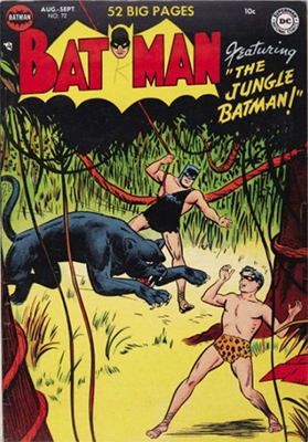 Batman #72, inspired by Tarzan. Click for value
