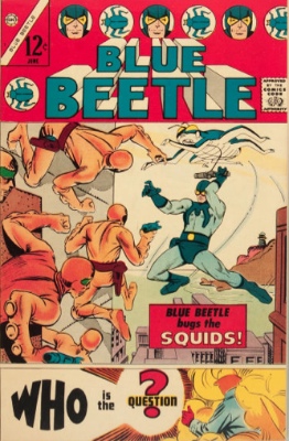 Origin and First Appearance, Question, Blue Beetle #1, Charlton Comics, 1967. Click for value