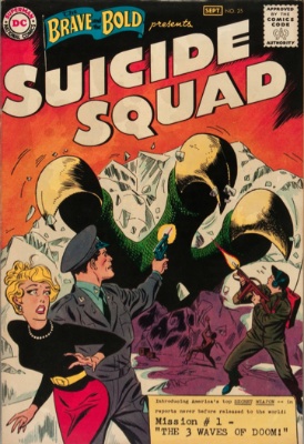 Key Issue Comics: Brave and the Bold 25, 1st Suicide Squad. Click to buy a copy at Goldin