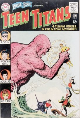 Brave and the Bold #60 (July, 1965): Second Appearance; Wonder Girl Joins; First Time Called "The Teen Titans". Click for value