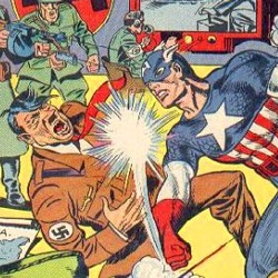 Adolf Hitler was an early Captain America anti-hero