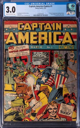 $146,400: Captain America Comics #1 CGC 3.0, record sale for the grade!