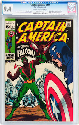 A nice crisp CGC 9.4 copy of Captain America #117 is superb value, and looks to be a good long-term investment. Click to buy one