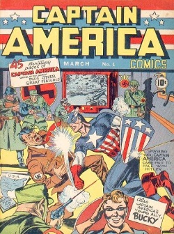 Golden Age: Cap Battles Hitler, Pointed Shield