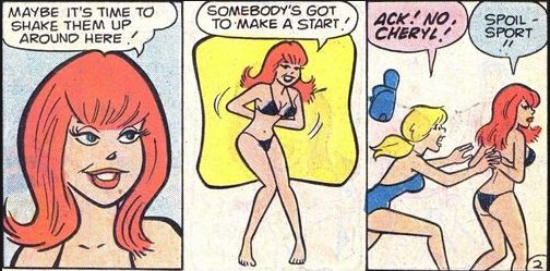 Fiesty redhead Cheryl Blossom adds sex appeal to the Archie stable!