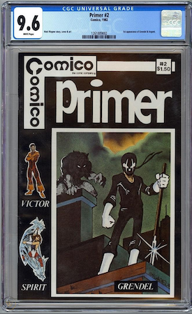 Comico Primer 2 is not really much more expensive in CGC 9.6 than in 9.4. Click to buy a copy from Goldin