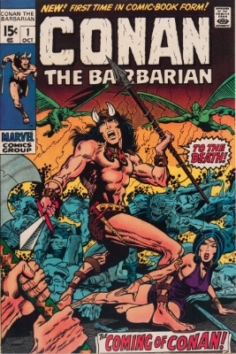 Conan the Barbarian #1 (October 1970): Robert E. Howard's Cimmerian Comes to Comics. Click for value