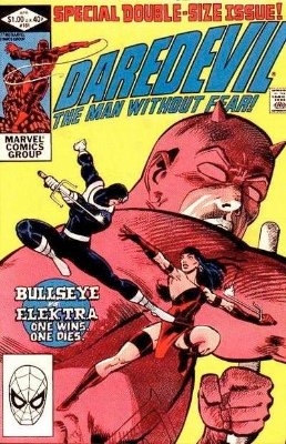 Daredevil #181 (Marvel, 1982): First Punisher / Daredevil comic; Death of Elektra. Click for values