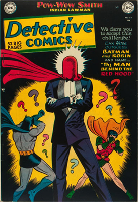 Origin and First Appearance, Red Hood, Detective Comics #168, DC Comics, 1951. Click for value