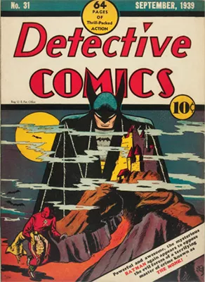 Detective Comics #31 (Sep 1939) Third Cover Appearance of Batman, Fifth Total Appearance