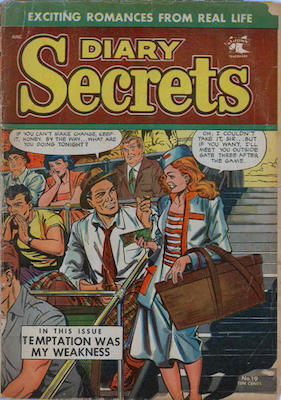 Diary Secrets #19: Matt Baker cover. Click for values