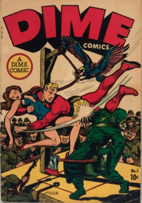 Dime Comics #1: Origin and First Appearance, Johnny Canuck. A very rare Canadian White comic. Click for values