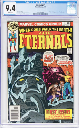 Eternals 1 in CGC 9.4 is a relatively low price to get in at high grade, but proceed with caution. Click to buy a copy
