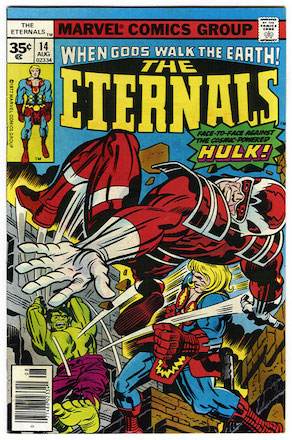 Eternals comic #14 exists as a 35c price variant. RARE! Click for more info