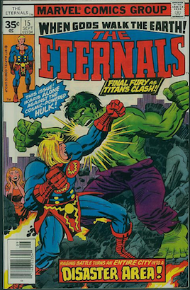 Eternals comic #15 exists as a 35c price variant. RARE! Click for more info