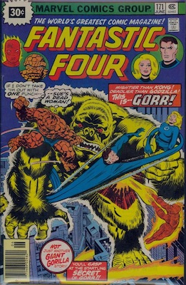 Fantastic Four #171 30 Cent Variant June, 1976. Starburst Flash