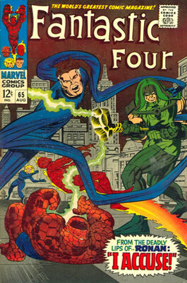 First appearance of Ronan the Accuser: Fantastic Four #67. Click for values