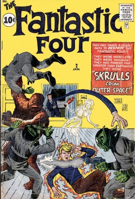 Fantastic Four #2 vs The Skrulls. Click for market value