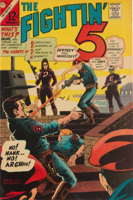 100 Hot Comics: Fightin' Five 40, 1st Peacemaker. Click to order a copy