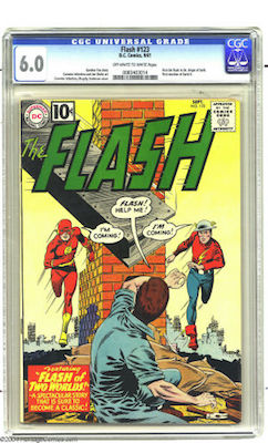 Flash #123 is expensive in higher grades. Try to find a nicely presenting CGC 6.0. Click to find one now