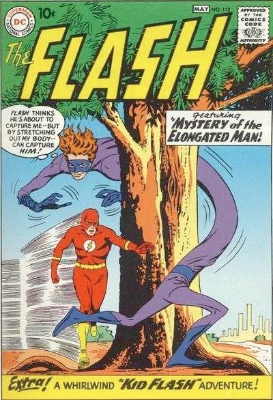 Origin and First Appearance, Elongated Man, The Flash #112, DC Comics, 1960. Click for value