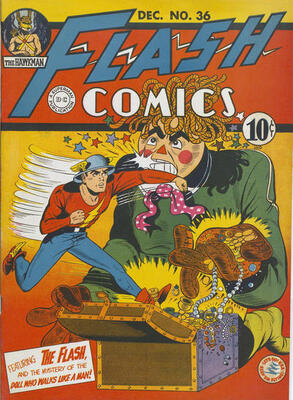 Origin and First Appearance, Rag Doll, Flash Comics #36, DC Comics, 1942. Click for value