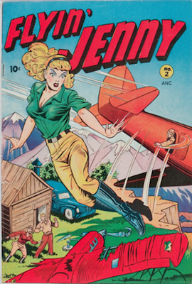 Flyin' Jenny #2: Matt Baker cover. Click for values