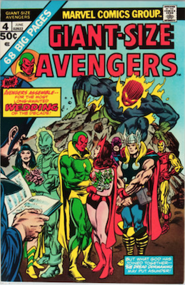 Giant-Size Avengers #4:Vision Marries Scarlet Witch. Click for values.