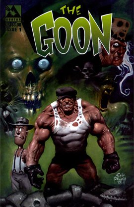Goon #1 (1999): First full appearance of Zombie Priest, Joey the Ball, Franky and Goon. Click for value