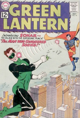 Origin and First Appearance, Sonar, Green Lantern (vol. 2) #14, 1962. Click for value Origin and First Appearance, Sonar, Green Lantern (vol. 2) #14, 1962. Click for value