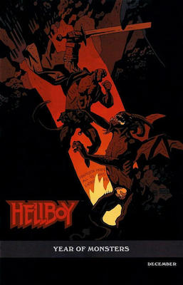Hellboy in Hell #1 "Year of the Monsters" Cover: Click Here for Values Hellboy in Hell #1 "Year of the Monsters" Cover: Click Here for Values