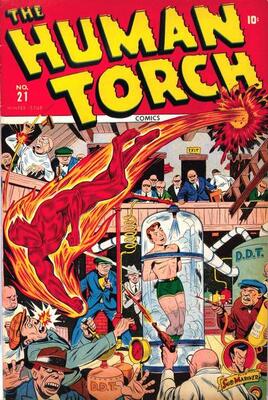 Human Torch #21: Click Here for Values