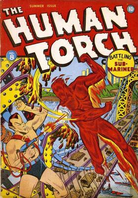 Human Torch #8: Click Here for Values