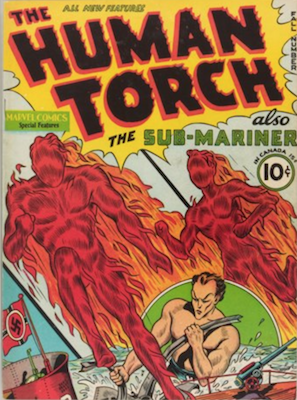 Human Torch Comics #2 (Fall 1940): First Solo Comic. Click for values