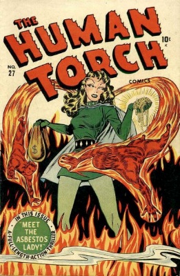 Human Torch by Timely Comics. Click for values