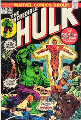 Incredible Hulk #178; Rebirth of Warlock. Click for values.