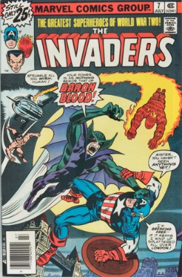 Origin and First Appearance, Union Jack, Invaders #7, July, 1976. Click for value