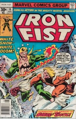 Origin and First Appearance, Sabretooth, Iron Fist #14, Marvel Comics, 1977. Click for value