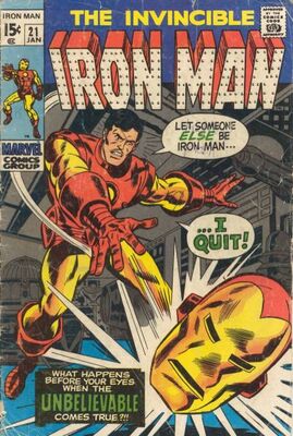 Iron Man #21: Click Here for Values