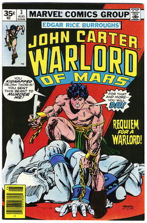 John Carter Warlord of Mars #3 35 Cent Price Variant John Carter Warlord of Mars #3 35 Cent Price Variant