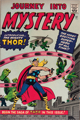 Origin and First Appearance, Thor, Journey Into Mystery #83, Marvel Comics, 1962. Click for value