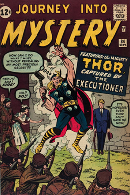 First appearance of Jane Foster, Journey into Mystery #84, which is the second appearance of Thor. Click to buy