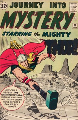 Journey into Mystery #86: First appearance of Zarrko the Tomorrow Man. Click for values